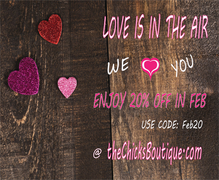 Love Is In The Air @ The Chicks Boutique