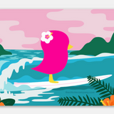 Surfer Chick Sticker 3"