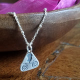 Cycling Chicks Sterling Silver Mini Triangle Necklace