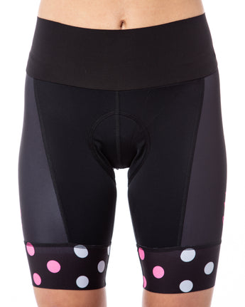 Cycling Chicks Ascent Polka Dot Shorts