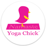 Yoga Chick Round Sticker