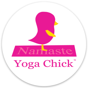 Yoga Chick Round Sticker